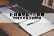 比特币交易平台电脑，比特币交易平台原理